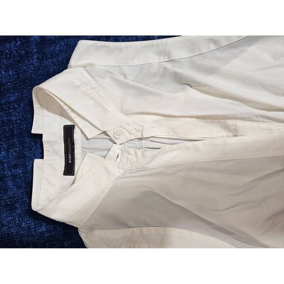 BCBGMaxAzria Tuxedo Halter Tank Top Collar Large - Picture 4 of 6